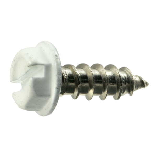 Midwest Fastener Sheet Metal Screw, #8 x 1/2 in, Painted 18-8 Stainless Steel Flange Hex Head 20 PK 71041 - main